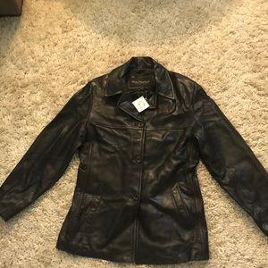 Marc New York Black Leather jacket |  Large 🖤